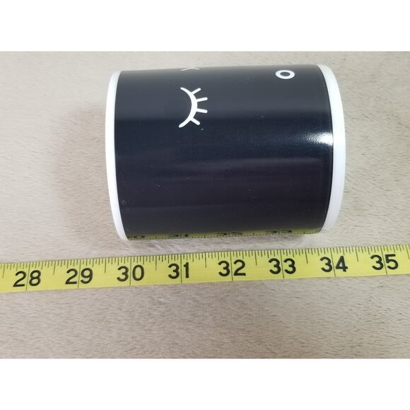 Ipow Black Coffee Mug Teacup 10oz Heat Sensitive Magic Tea Hot Reactive 4" Vtg - Picture 10 of 10